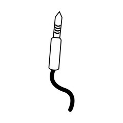 plug audio connector icon vector illustration design