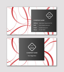 Template layout for elegant business card vector