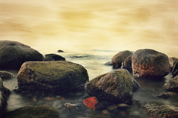 Meer/Felsstrand Ostsee