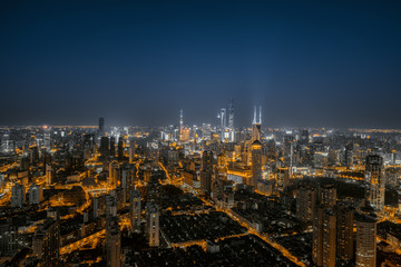Obraz premium Shanghai city night scene