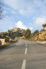 Spending a day in the town Corte in Corsica France