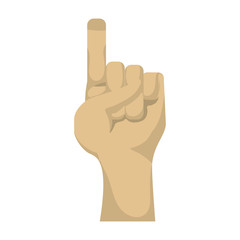 Hand pointing up icon vector illustration graphic design