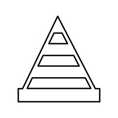 construction cone isolated icon vector illustration design