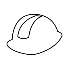 helmet construction isolated icon vector illustration design