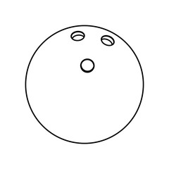 Bowling sport game icon vector illustration graphic design