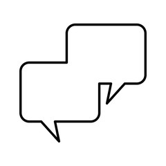 speech bubbles message isolated icon vector illustration design