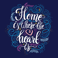Hand lettering typography poster.