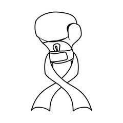 Breast cancer campaign symbol icon vector illustration graphic design