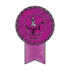Breast cancer campaign symbol icon vector illustration graphic design