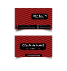 Simple Business Card Template, Vector, Illustration