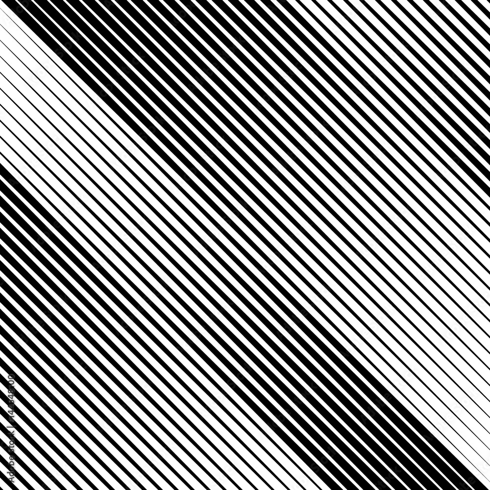Poster Abstract linear black and white texture. Mesh, array of lines geometric pattern