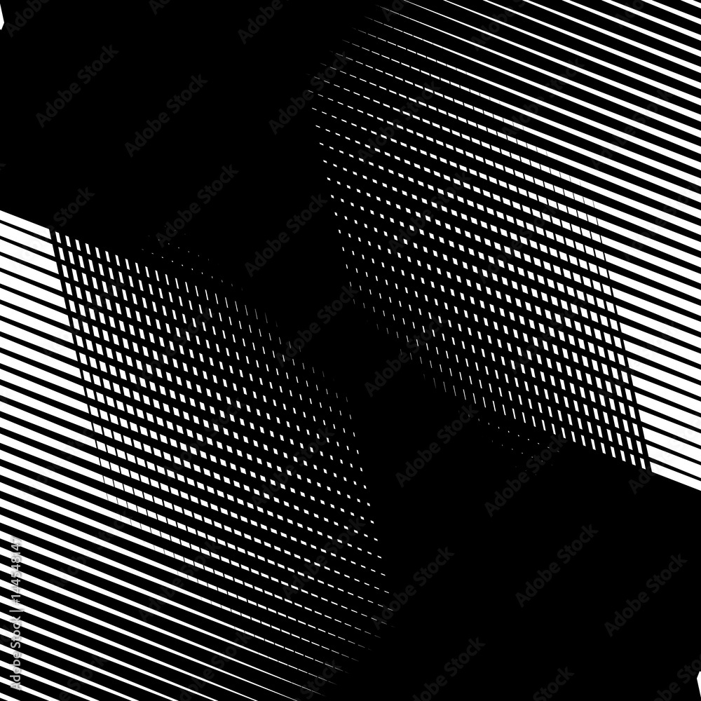 Poster Random intersecting lines abstract geometric pattern. Random grid, mesh texture