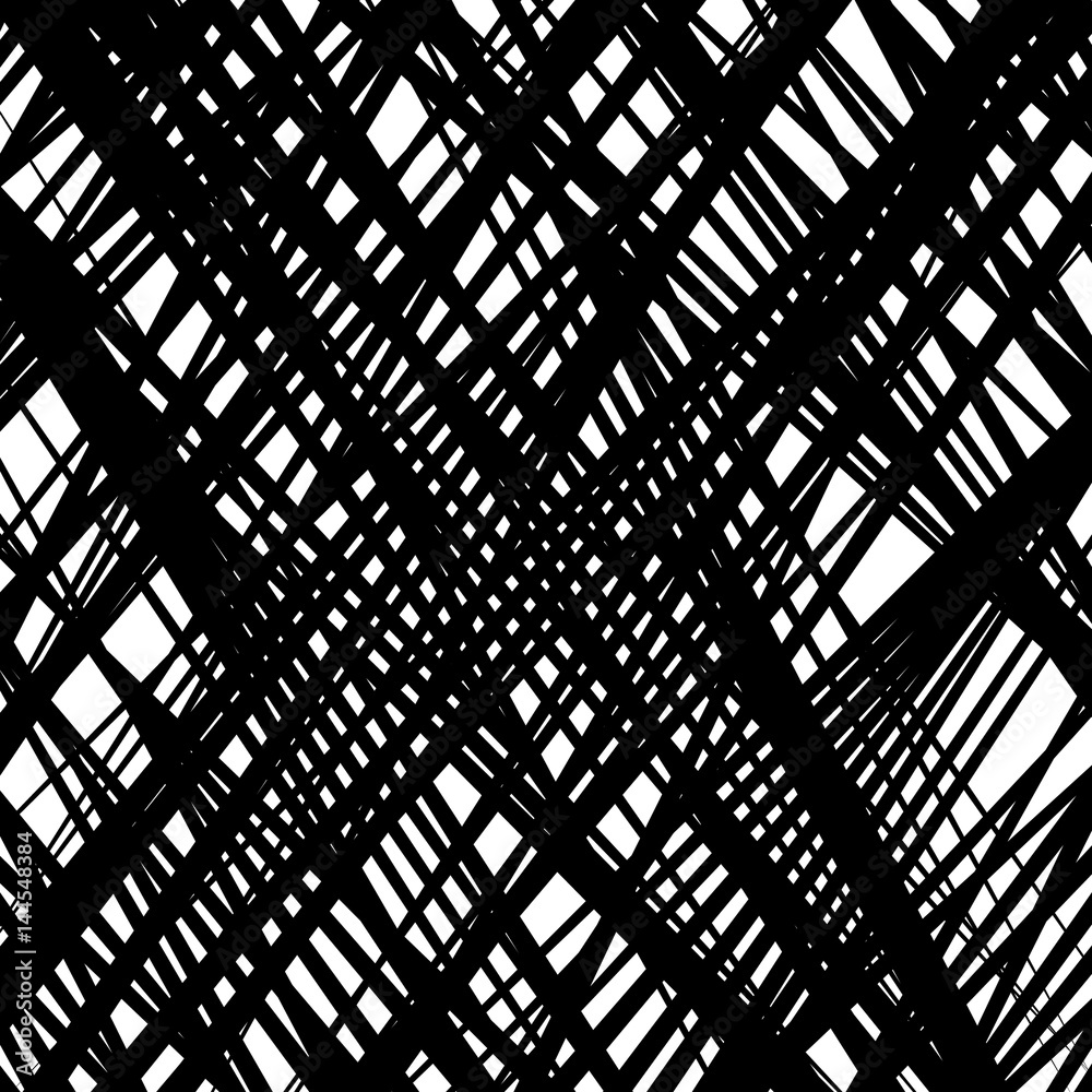 Aufkleber random intersecting lines abstract geometric pattern. random grid, mesh texture