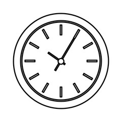 watch clock isolated icon vector illustration design