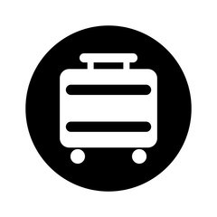 suitcase travel isolated icon vector illustration design