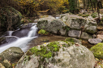 Fototapeta premium Garganta San Gregorio. Landscape near Aldeanueva de la Vera, Caceres. Extremadura. Spain.