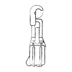 tourist silhouette with suitcase vector illustration design