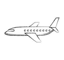 airplane flying isolated icon vector illustration design