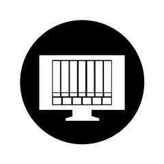 tv with bad signal icon vector illustration design