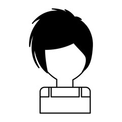 businesswoman avatar character icon vector illustration design
