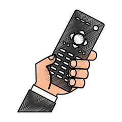 remote contgrol tv icon vector illustration design