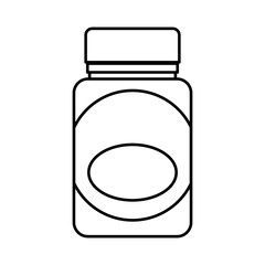 medicine bottle isolated icon vector illustration design