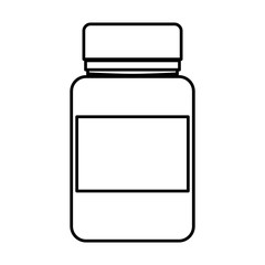 medicine bottle isolated icon vector illustration design