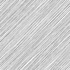 Vector monochrome seamless pattern. Irregular diagonal texture. Simple cute design. Abstract slanting lines background. Black and white  illustration. - 144557915
