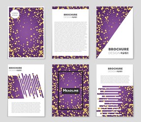 Fototapeta premium Abstract vector layout background set. For art template design, list, front page, mockup brochure theme style, banner, idea, cover, booklet, print, flyer, book, blank, card, ad, sign, sheet,, a4
