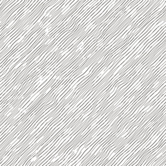 Vector illustration of seamless pattern. Irregular diagonal texture. Simple cute design. Abstract slanting lines background. Black and white  illustration. - 144558529