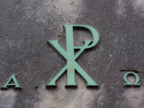 il monogramma &egrave; un'abbreviazione del nome di Cristo