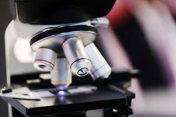 Microscope close up