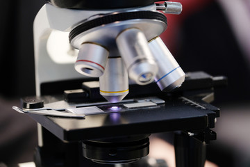 Microscope close up