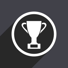 Cup flat design vector icon.