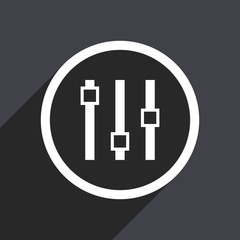 Slider flat design vector icon.