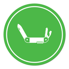 Camping knife icon