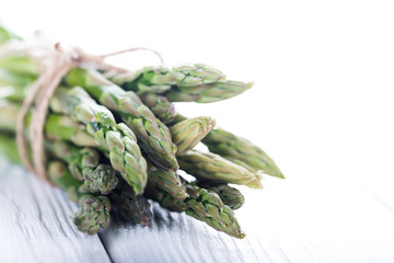 Fresh green asparagus