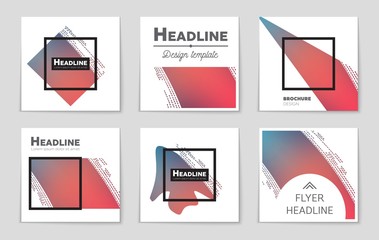 Abstract vector layout background set. For art template design, list, page, mockup brochure theme style, banner, idea, cover, booklet, print, flyer, book, blank, card, ad, sign, sheet,, a4