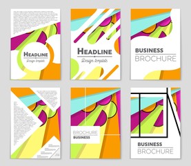 Abstract vector layout background set. For art template design, list, front page, mockup brochure theme style, banner, idea, cover, booklet, print, flyer, book, blank, card, ad, sign, sheet,, a4