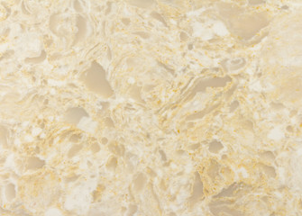 Fototapeta na wymiar golden white quartz slab macro texture