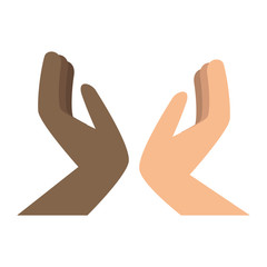 Obraz premium hands human isolated icon
