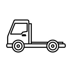 delivery truck vehicle isolated icon