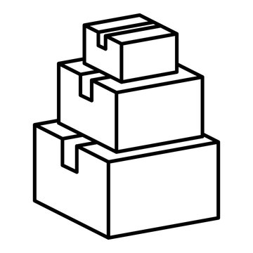 carton box packing icon