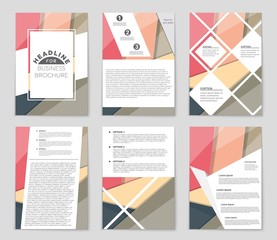 Abstract vector layout background set. For art template design, list, front page, mockup brochure theme style, banner, idea, cover, booklet, print, flyer, book, blank, card, ad, sign, sheet,, a4