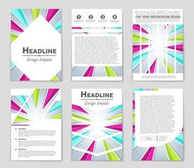 Abstract vector layout background set. For art template design, list, page, mockup brochure theme style, banner, idea, cover, booklet, print, flyer, book, blank, card, ad, sign, sheet,, a4