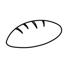 delicious bread isolated icon