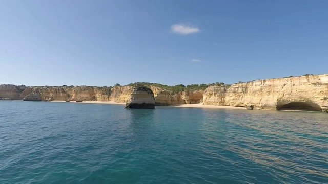 algave coast in portugal near albufeira