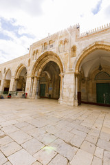 View of Al-Aqsa mosque on the Temple Mount in Jerusalem.