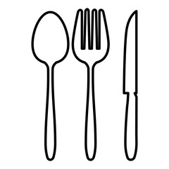 cutlery set isolated icon vector illustration design