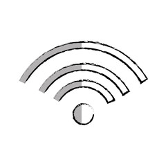 wifi cellphone signal isolated icon vector illustration design